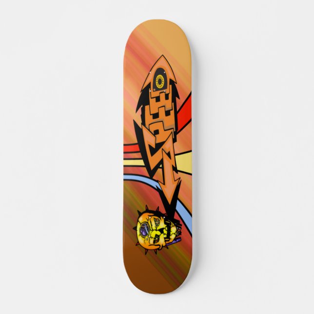 Rusa skateboarden skateboard bräda 20 cm (Framsida)