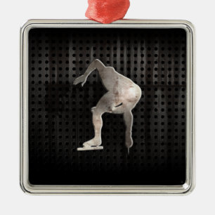 Rusa skater; Coola Julgransprydnad Metall