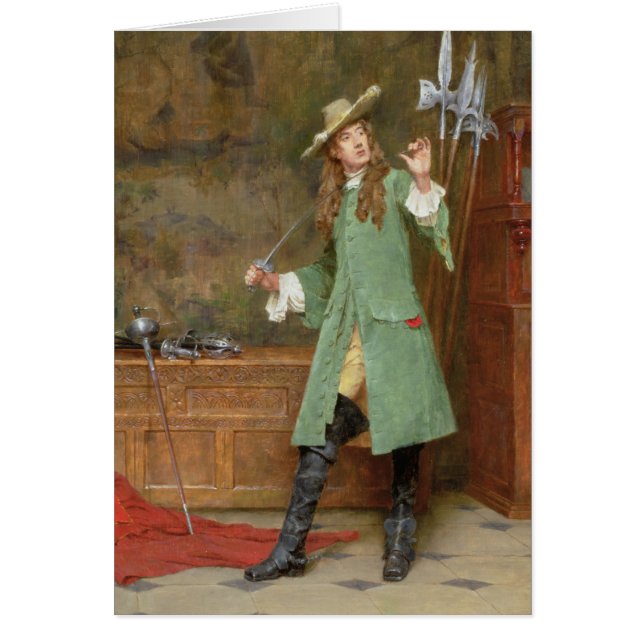 Rusa som är stolt hälsningskort (Framsidan)