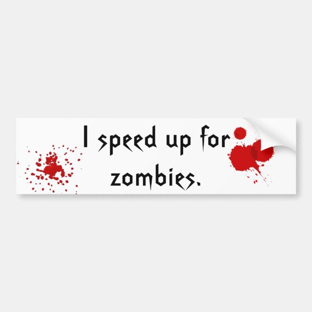 Rusa upp för zombies. bildekal (Framsidan)