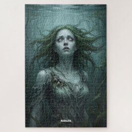 Rusalka flyter i stillastående damm pussel