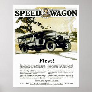 Rusar det automatiska affischoriginal REO för Poster