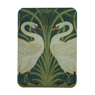 "Rusar Iris svanen, och" tapetdesign Magnet