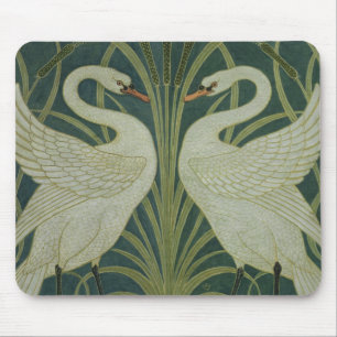 "Rusar Iris svanen, och" tapetdesign Musmatta