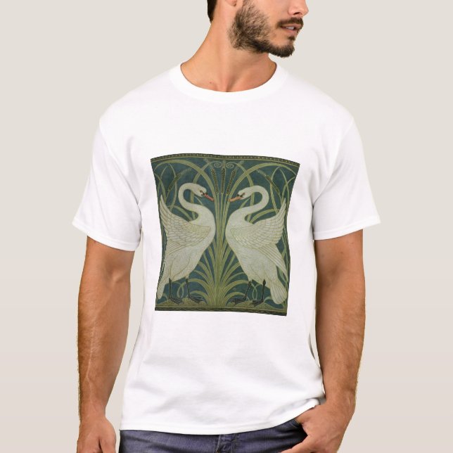 "Rusar Iris svanen, och" tapetdesign Tee (Framsida)