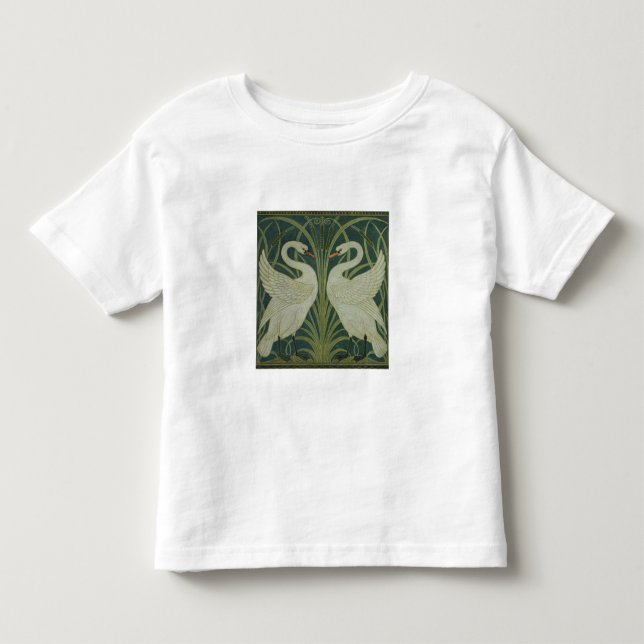 "Rusar Iris svanen, och" tapetdesign Tee Shirt (Framsida)