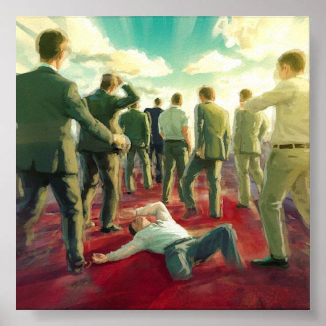 "Rush" Affisch Print Digital Väggkonst kapitalism  (Framsidan)