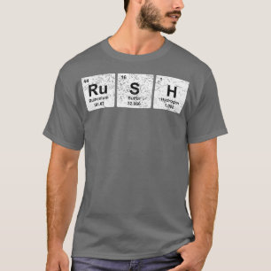 Rush Funny Periodic Bord Inslag kemi T Shirt