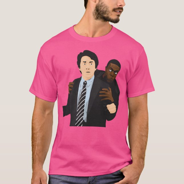 Rush Hour Jackie Chan Chris Tucker T Shirt (Framsida)