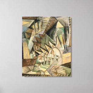 Rush Hour, New York av Max Weber, Vintage kubism Canvastryck