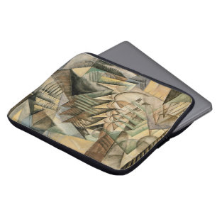 Rush Hour, New York av Max Weber, Vintage kubism Laptop Sleeve