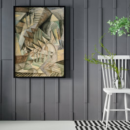 Rush Hour, New York av Max Weber, Vintage Kubism Poster