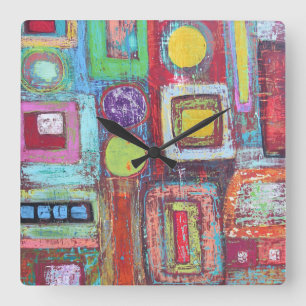 Rush Hour Wall Clock Fyrkantig Klocka