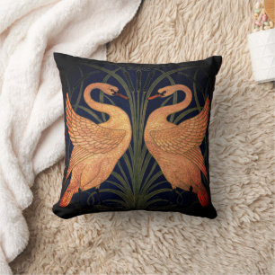 Rush Iris Crane Black Guld Kudde