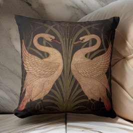 Rush Iris Crane Deep Brown Guld Kudde