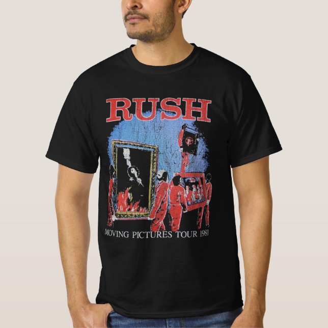 Rush - Moving Pictures Tour 1981 T Shirt (Framsida)