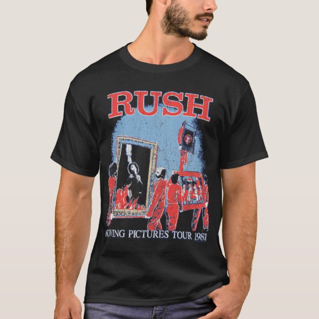 Rush Moving Pictures Tour T Shirt (Framsida)