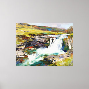 "Rush of the Dales" - A Yorkshire Landscape Canvastryck