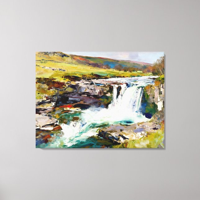 "Rush of the Dales" - A Yorkshire Landscape Canvastryck (Framsida)