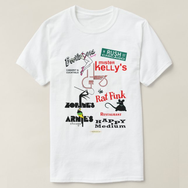 Rush Street, Chicago NightClub T Shirt (Design framsida)