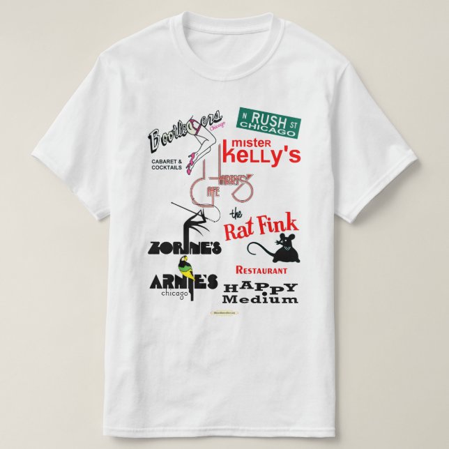 Rush Street, Chicago NightClub T Shirt (Design framsida)
