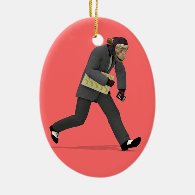 Rush to Monkey Business Julgransprydnad Keramik (Baksidan)