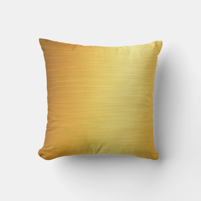 Rushad guld metallisk look kudde (Framsida)