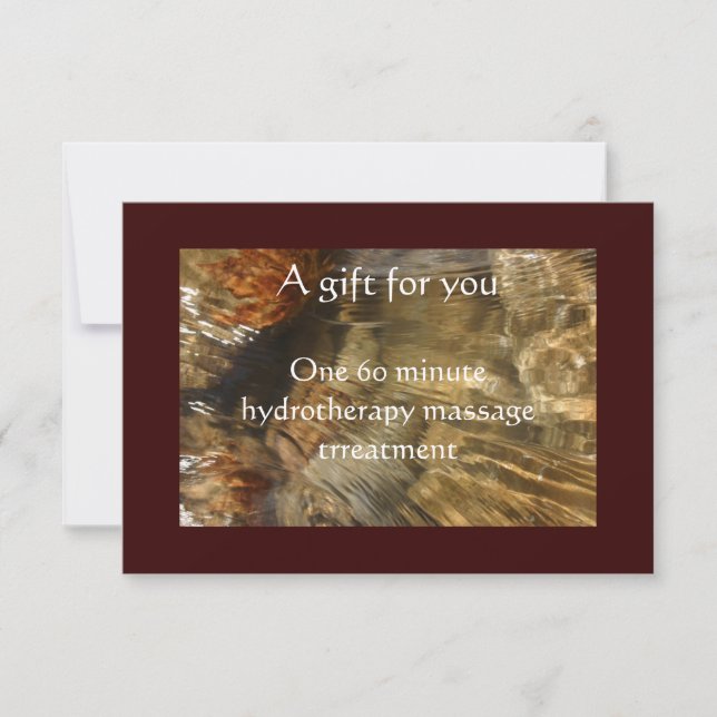 Rushing Vatten Gift-certifikat (Framsida)