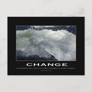 Rushing Vatten Motivational Postcards Vykort