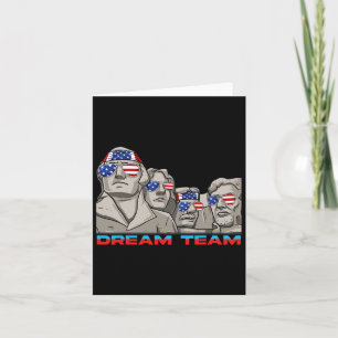 Rushmore 4:e juli, underbart patriotisk ordförande kort