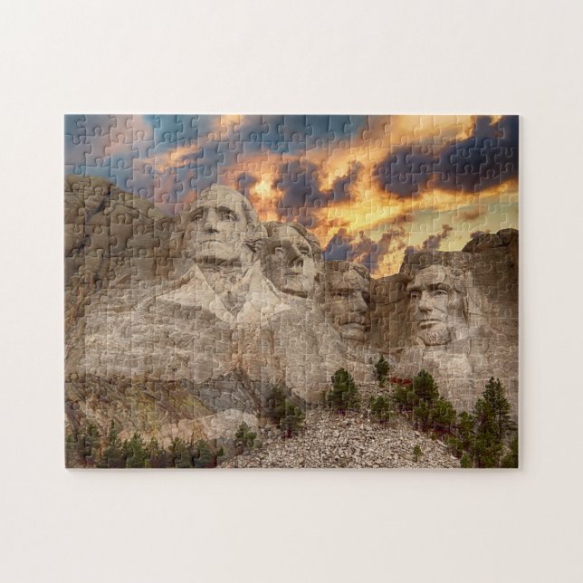 Rushmore Black Backe South Dakota Pussel (Horisontell)