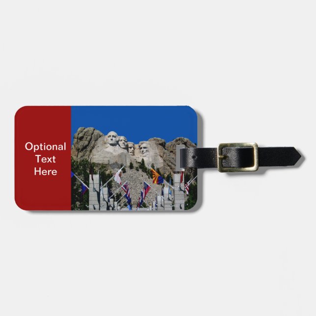 Rushmore South Dakota Souvenir Bagagebricka (Horisontell Framsida)