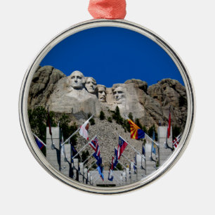 Rushmore South Dakota Souvenir Julgransprydnad Metall
