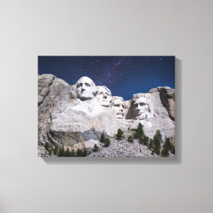 Rushmore Timelapse Himlar Canvastryck
