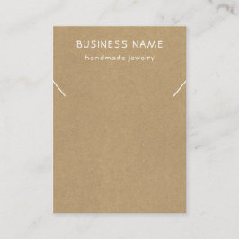 Rusic Kraft Necklace eller Bracelet Visning Card Visitkort