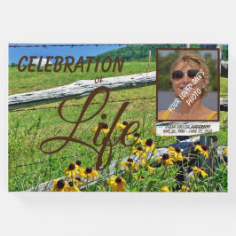 Rusic Mountain Wildblommor Firande of Life Gästböcker