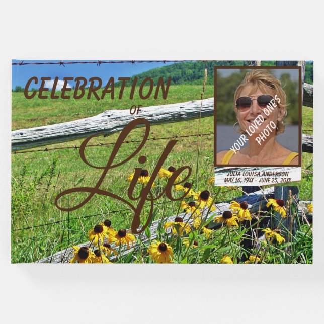 Rusic Mountain Wildblommor Firande of Life Gästböcker (Framsida)