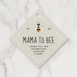 Rusitc Mamma till Bee Baby Shower Gåvor Etiketter