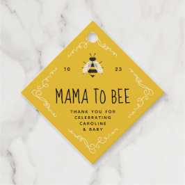 Rusitc Mamma till Bee Baby Shower Gåvor Etiketter
