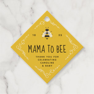 Rusitc Mamma till Bee Baby Shower Gåvor Etiketter