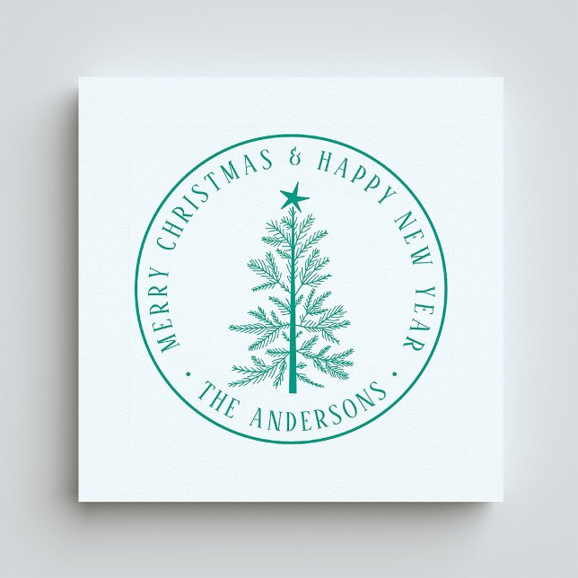 Rusitc Vinter God Jul & Gott Nytt År  Stämpel (Skapare uppladdad)