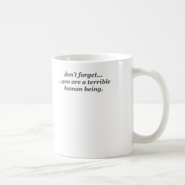 Ruskig människamugg kaffemugg (Höger)