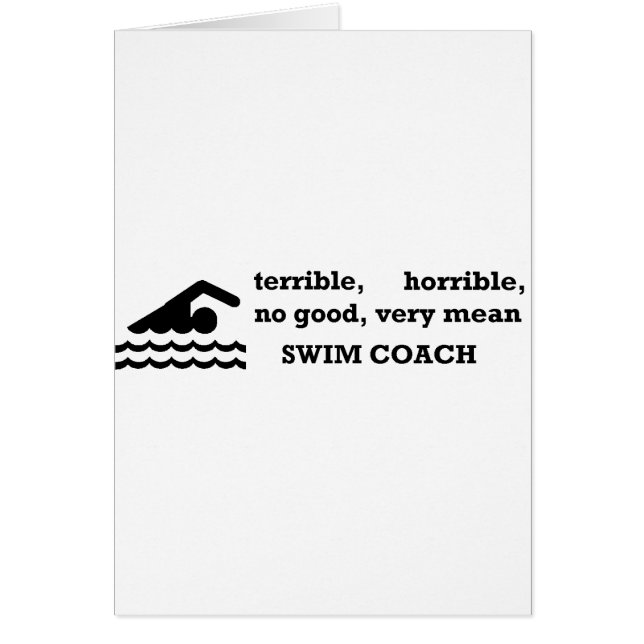 Ruskig simmalagledare hälsningskort (Framsidan)