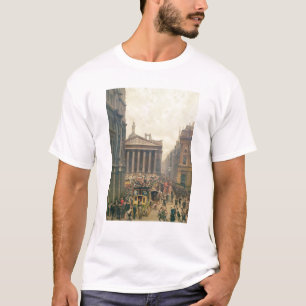 Rusningstiden vid det kungliga utbytet från t-shirt