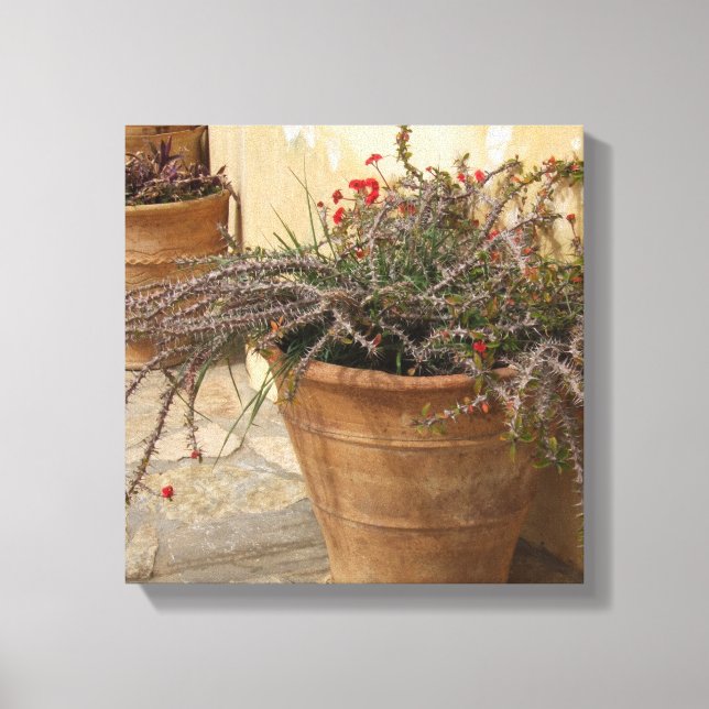 Rusrtic Courtyard Wrapped Canvas (Framsida)