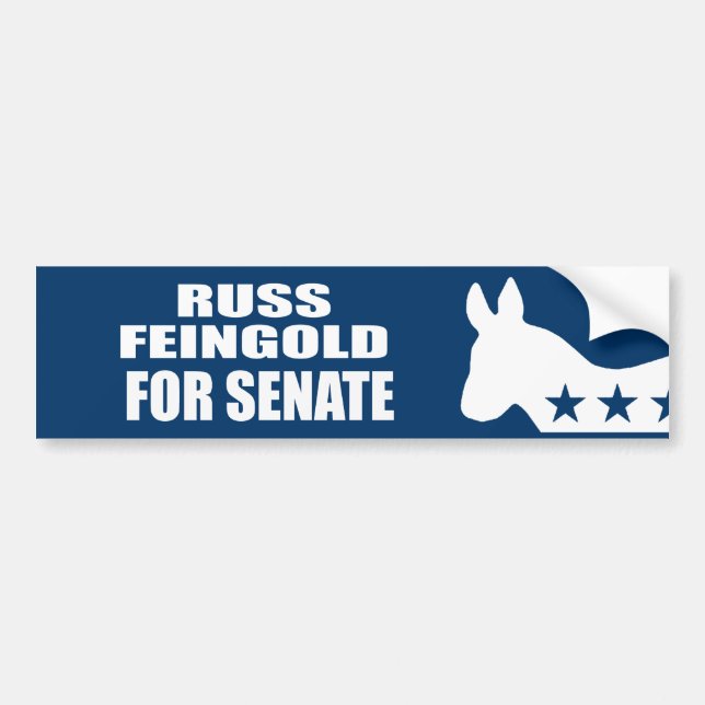 RUSS FEINGOLD FÖR SENAT BILDEKAL (Framsidan)