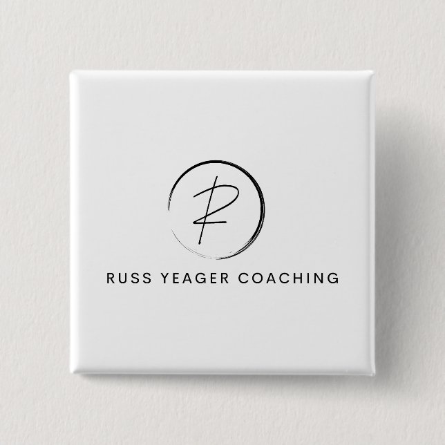 Russ Yeager Coaching Signature Logo Knapp (Framsida)