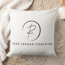 Russ Yeager Coaching Signature Logo Kudde