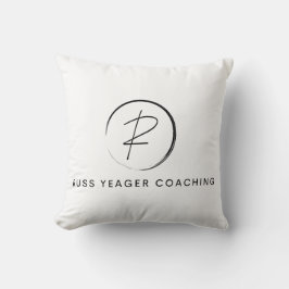 Russ Yeager Coaching Signature Logo Kudde