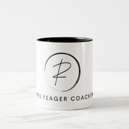 Russ Yeager Coaching Signature Logo Två-Tonad Mugg